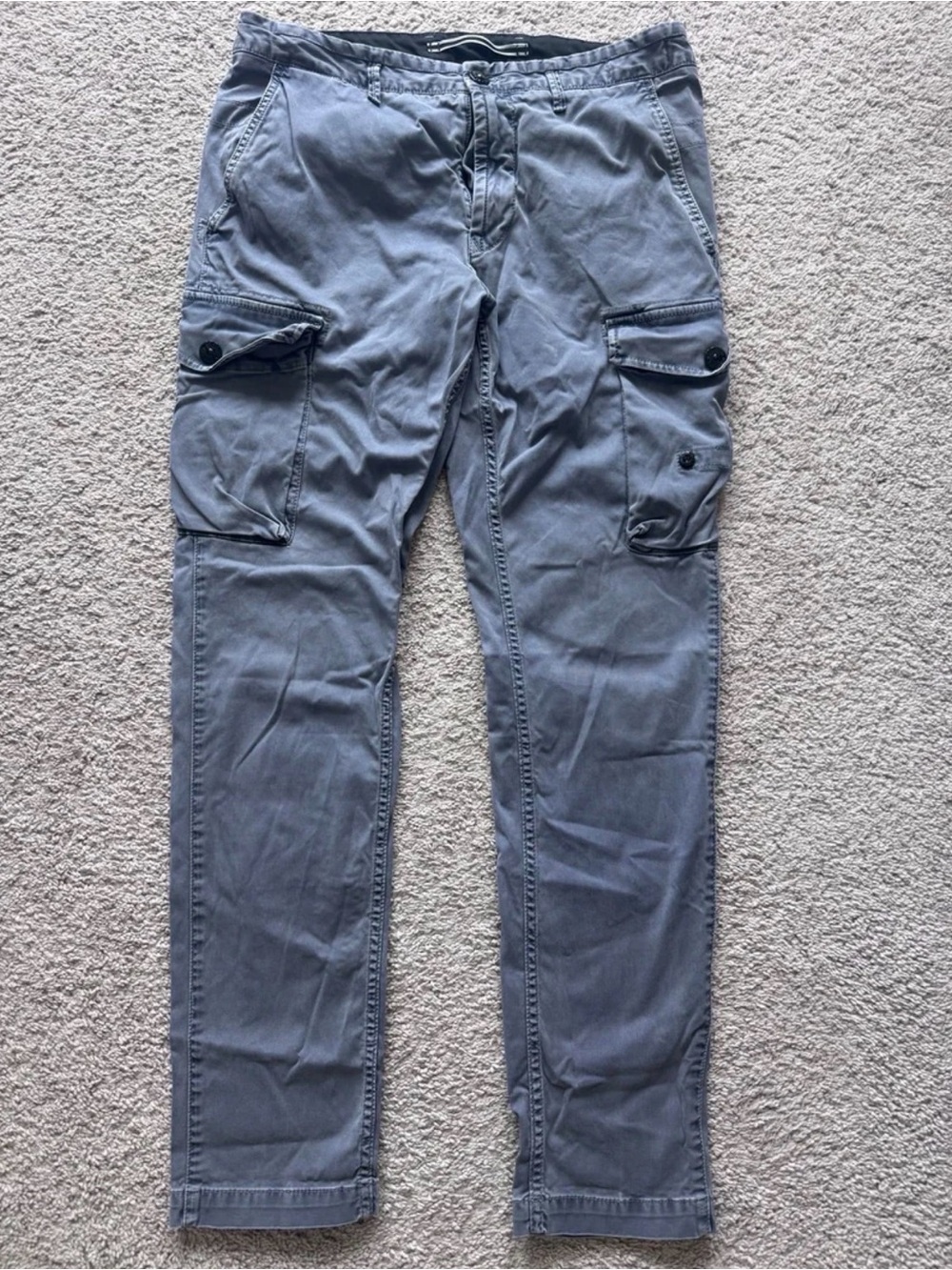 Men's Gray Cargo Pants - Casual Utility Style